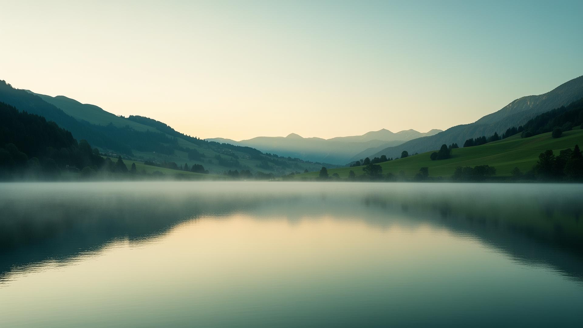 Hallwilersee im Morgennebel — Seeblick